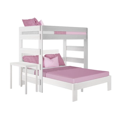 Max & Lily Farmhouse Twin Over Queen L-Shaped Bunk Bed With Desk 7 Max & Lily Farmhouse Twin Over Queen L-Shaped Bunk Bed With Desk - Image 5