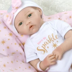 Paradise Galleries Reborn Baby Doll In Silicone-like Vinyl, 19 Inch Newborn Girl Baby Bundles: Born To Sparkle, 7-Piece Ensemble -Children Products Store GUEST 5e6984a9 5ce8 433d 8430 dfab3e6c1c82
