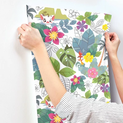 Disney Moana Jungle Peel And Stick Wallpaper - RoomMates 4 Disney Moana Jungle Peel And Stick Wallpaper - RoomMates - Image 2