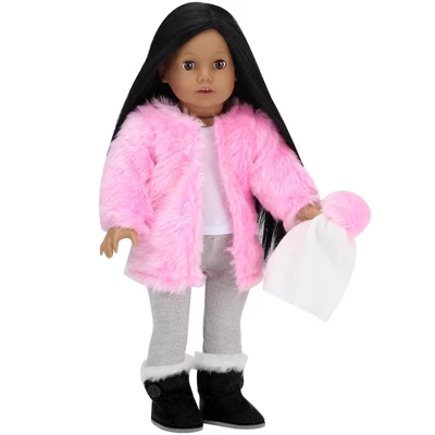 Sophia’s Coat, Winter Hat, Leggings And Boots For 18" Dolls, Pink 3 Sophia’s Coat, Winter Hat, Leggings And Boots For 18" Dolls, Pink