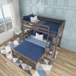 Max & Lily L-Shaped Twin Over Full Bunk Bed With Desk -Children Products Store GUEST 64ab87a1 e0ca 48d0 b23d fd3a35d6d58f