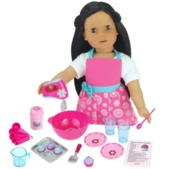 Sophia’s Baking Accessories And Apron Set For 18" Dolls, Pink -Children Products Store GUEST 654db8b8 c885 43cb b432 4e46f606a538