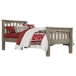 Kids' Twin Highlands Harper Panel Bed Driftwood - Hillsdale Furniture