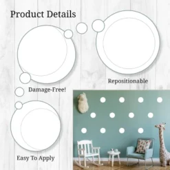 Polka Dots Wall Decor White - Decalcomania -Children Products Store GUEST 661d5446 ccaf 4fa0 8c21 7316d92ada92