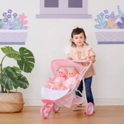 Olivia's Little World Double Twin Baby Doll Pram Stroller Pink Stars OL-00012 -Children Products Store GUEST 66852371 4060 461f a439 81e73e692d3f