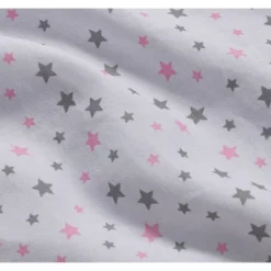 Badger Basket Scrollwork Metal Triple Doll Bunk Bed With Ladder And Bedding - Silver/Pink/Stars -Children Products Store GUEST 66b64b55 c29b 4c75 905e 1e28375358d2