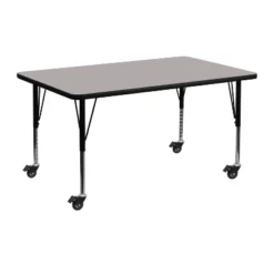 Emma And Oliver Mobile 24x48 Rectangle HP Laminate Preschool Activity Table -Children Products Store GUEST 6a7a425b f651 4043 87e5 388c778a8989