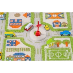 31.5"x44.5" Traffic Green 3D Play Rug - IVI -Children Products Store GUEST 6c5c5dab 64e7 4dd0 bfbb 8c7759b6df67