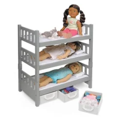 Badger Basket 1-2-3 Convertible Doll Bunk Bed With Baskets And Free Personalization Kit - Executive Gray -Children Products Store GUEST 6d292d6b 3ad9 4c24 8cfb 9eb8b3867df9