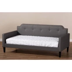 Twin Packer Fabric Upholstered Sofa Daybed Gray - Baxton Studio 13 Twin Packer Fabric Upholstered Sofa Daybed Gray - Baxton Studio -Children Products Store GUEST 6ecb204e 9da2 413a 906a 564f5589dd0f