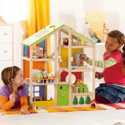 Hape Wooden All Season/4 Season 6 Tier Unfurnished Dollhouse Kids Play House For Children Ages 3 Years And Up, Multicolored -Children Products Store GUEST 6ee9daae 1e43 4418 a59c 74975e9411b4