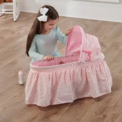 Badger Basket Folding Doll Cradle With Rosebud Fabric -Children Products Store GUEST 6f932e4b 76d0 4cd2 94e1 ff4d0722c986