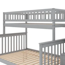 Twin Over Full Bunk Bed With Trundle Bed And Staircase-ModernLuxe -Children Products Store GUEST 727b0046 d91e 4fda a2f5 c88a457c8e27