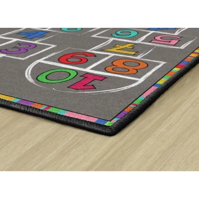 Flagship Carpets Hopscotch Rainbow Numbers Children's Area Rug, 3' X 5' 4 Flagship Carpets Hopscotch Rainbow Numbers Children's Area Rug, 3' X 5' - Image 2