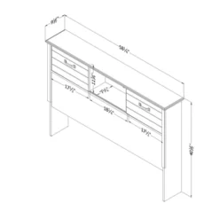 Ulysses Bookcase Headboard With Doors - South Shore -Children Products Store GUEST 7524ab8e bf48 419c 8fdd 0446a20dad6d
