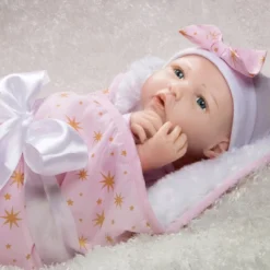 Paradise Galleries Reborn Baby Doll In Silicone-like Vinyl, 19 Inch Newborn Girl Baby Bundles: Born To Sparkle, 7-Piece Ensemble -Children Products Store GUEST 75c353ce 98c8 4312 b666 b4f576e3bbae
