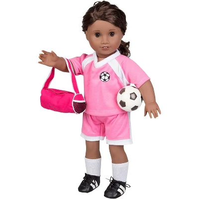 Dress Along Dolly Soccer Uniform Outfit For American Girl Doll 4 Dress Along Dolly Soccer Uniform Outfit For American Girl Doll - Image 2