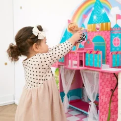 Olivia's Little World By Teamson Kids Furnished Castle Dollhouse For 12" Dolls -Children Products Store GUEST 76fe3575 dca5 4718 97b8 9b1ac88ac16f