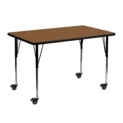 Flash Furniture Mobile 24''W X 48''L Rectangular HP Laminate Activity Table - Standard Height Adjustable Legs 11 Flash Furniture Mobile 24''W X 48''L Rectangular HP Laminate Activity Table - Standard Height Adjustable Legs -Children Products Store GUEST 776190cf bcd8 44b0 a199 459bd4cd41c5