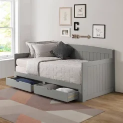 King Harmony Daybed With Conversion Dove Gray - Alaterre Furniture 21 King Harmony Daybed With Conversion Dove Gray - Alaterre Furniture -Children Products Store GUEST 78faeddb 3271 4b8b b5fe 9fcb3ca30989