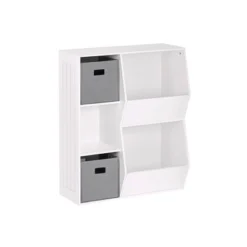 3pc Kids' Floor Cabinet With 2 Bins Set - RiverRidge Home -Children Products Store GUEST 79502da4 3f65 48d9 adac 12729dfa507d