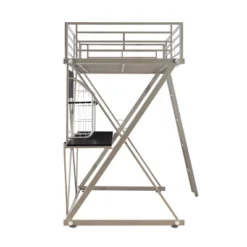 Zachary Loft Bed Pewter - Powell -Children Products Store GUEST 7a0fdc41 6c84 483e 8ebc b0998d887173