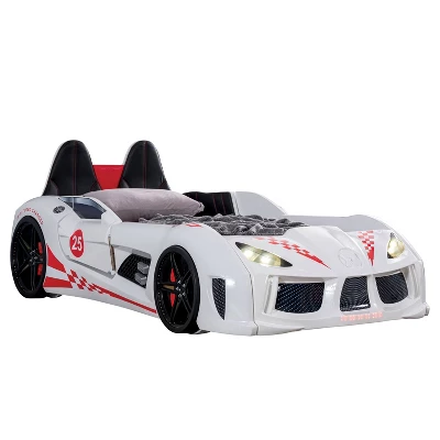 Twin Tarryton Car Bed With LED Lights And Sound - MiBasics 11 Twin Tarryton Car Bed With LED Lights And Sound - MiBasics - Image 9