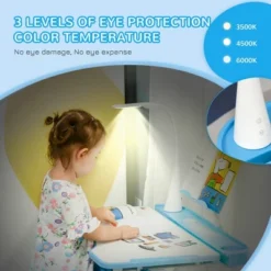 Qaba Kids Table And Chair Set, Activity Desk With USB Lamp, Storage Drawer For Study, Activities, Arts, Or Crafts -Children Products Store GUEST 7d76b4f1 d972 41c7 bff8 df073287cfcb