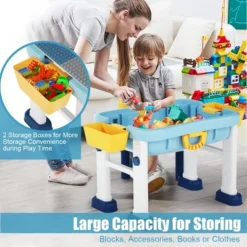 Costway 6 In 1 Kids Activity Table Set W/ Chair Toddler Luggage Building Block Table -Children Products Store GUEST 7dd4ddac faf9 4992 9660 f1975eacd383