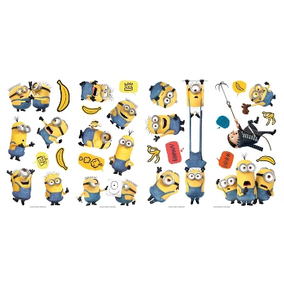 Minions 2 Peel And Stick Wall Decals - RoomMates 3 Minions 2 Peel And Stick Wall Decals - RoomMates