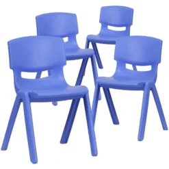 Emma And Oliver 4 Pack Plastic Stackable K-2 School Chair With 13.25"H Seat -Children Products Store GUEST 81e3834d c539 4563 9f97 4b83c783d49b