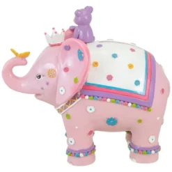 Northlight 5.75" Children's Pink Elephant With Monkey Coin Bank -Children Products Store GUEST 82132f86 0566 4d6a ae62 b1d288b9abd1