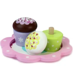 Sophia’s 9 Piece Wooden Cupcake Set, Multicolor -Children Products Store GUEST 8225e0b4 bb7d 4c45 9771 0038efd78c5a