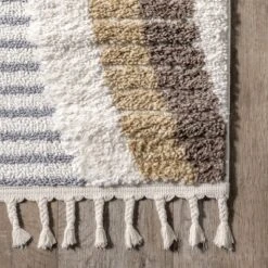 NuLOOM Steffi Striped Waves Kids Tasseled Area Rug -Children Products Store GUEST 8250f777 d8d8 4f56 8068 ccc4c5277e64