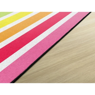 Flagship Carpets Hello Sunshine Striped Area Rug 6 Flagship Carpets Hello Sunshine Striped Area Rug - Image 4