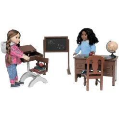 The Queen's Treasures 18 Inch Doll 1940’s Wood School Desk. And Accessories -Children Products Store GUEST 866b4812 f6f6 4fdc 86b4 bbb7f685df0d