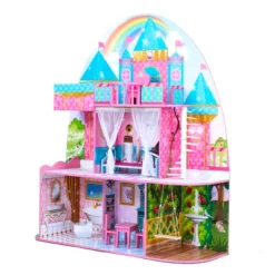Olivia's Little World By Teamson Kids Furnished Castle Dollhouse For 12" Dolls -Children Products Store GUEST 86eb1c69 c2f9 4168 9880 001c47d58327