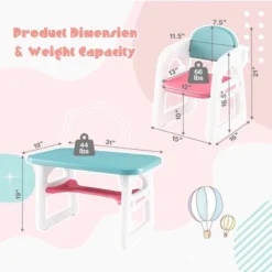 Costway 3-Piece Kids Table And Chair Set Toddler Activity Study Desk With Building Blocks 20 Costway 3-Piece Kids Table And Chair Set Toddler Activity Study Desk With Building Blocks -Children Products Store GUEST 88f5deaa 37ef 4595 85e5 01ef19b3aa71