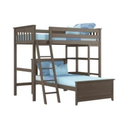 Max & Lily L-Shaped Twin Over Twin Bunk Bed With Bookcase 14 Max & Lily L-Shaped Twin Over Twin Bunk Bed With Bookcase -Children Products Store GUEST 8923102b 7f05 412a 9b76 37091349e48d