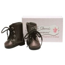 The Queen's Treasures 18 Inch Doll Blue Calico Dress With Brown Lace Up Boots -Children Products Store GUEST 89a923ec 754b 4fdb 971f b848eedac737