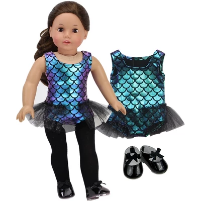 Sophia’s Jazz Leotard Costume And Tap Shoes For 18'' Dolls, Black 4 Sophia’s Jazz Leotard Costume And Tap Shoes For 18'' Dolls, Black - Image 2