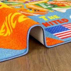 KC CUBS Boy & Girl Kids USA United States Map Educational Learning & Fun Game Play Area Non Slip Nursery Bedroom Classroom Rug Carpet -Children Products Store GUEST 8abe786a c886 4fbc 91f0 576216b6692a