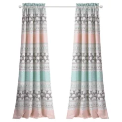 Elephant Striped Window Curtain Panels - Lush Décor -Children Products Store GUEST 8c18f77f 5335 4470 828c 9a2f6ee62214