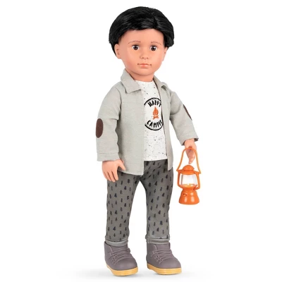 Our Generation 18" Boy Doll Camping Outfit With Light-up Lantern - Campsite Delight 4 Our Generation 18" Boy Doll Camping Outfit With Light-up Lantern - Campsite Delight - Image 2