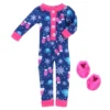 Sophiaâs One Piece Winter Pajamas And Slippers For 14.5" Dolls, Blue/Hot Pink 1 Sophiaâs One Piece Winter Pajamas And Slippers For 14.5" Dolls, Blue/Hot Pink -Children Products Store GUEST 90d9e268 8e62 4b13 9ec5 c555e1e7edfe
