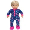 Sophia’s Hot Cocoa Pajama Onesie With Fuzzy Slippers For 15” Baby Dolls, Navy/Hot Pink -Children Products Store GUEST 91cc005e 2e51 4708 9f0a 76045446f34b
