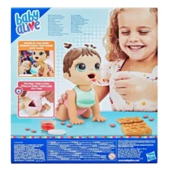 Baby Alive Lil Snacks Baby Doll - Brown Hair -Children Products Store GUEST 933ef443 97af 4877 8e10 a32455dd56c7
