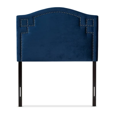 Twin Aubrey Velvet Headboard Blue - Baxton Studio 3 Twin Aubrey Velvet Headboard Blue - Baxton Studio
