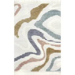 NuLOOM Abstract Striped Kids Tassel Area Rug 21 NuLOOM Abstract Striped Kids Tassel Area Rug -Children Products Store GUEST 953c9b41 8338 489f b786 2a582501eba6