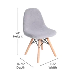 Flash Furniture Zula Kid's Set Of 2 Modern Padded Armless Faux Shearling Accent Chairs With Beechwood Legs -Children Products Store GUEST 95951fea 39e4 44e3 af5d 8b0a6f8ee0db 1